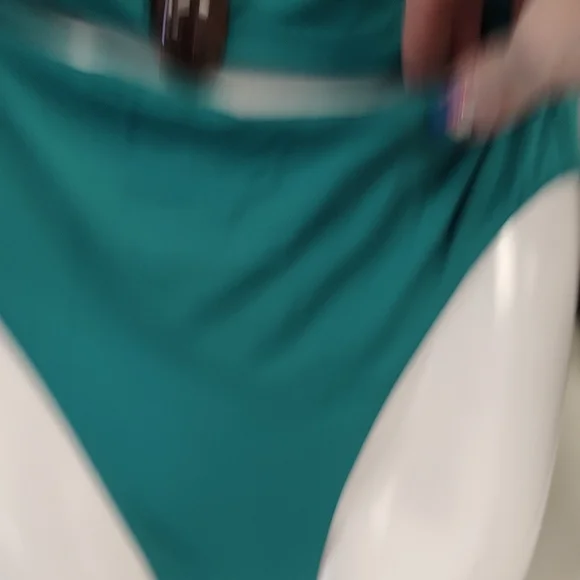 Zara Teal Swimsuit - Picture 4 of 9